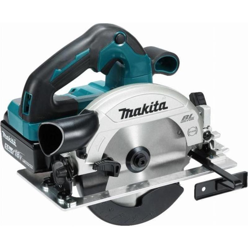 Sierra Circular Manual Makita DHS661RTJU 18V Li-Ion Ø165 mm con 2 Baterías 5,0Ah