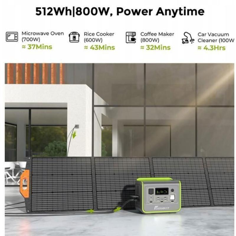 Estación de Energía Portátil FOSSiBOT F2400 LiFePO4 2048Wh 2400W UPS Refurbished