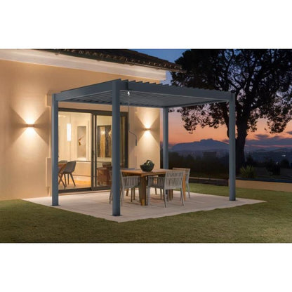 Pérgola Bioclimática Autoportante PIANA 3x2 m Aluminio Gris Antracita