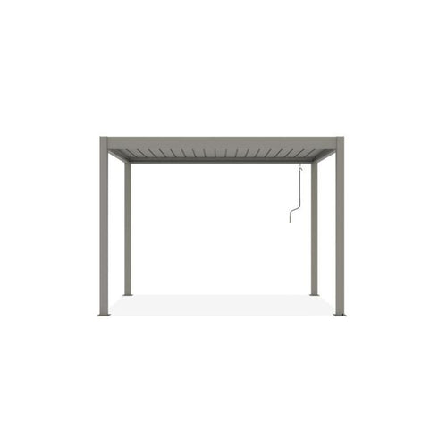 Pérgola Bioclimática PIANA 3x2 m Aluminio Topo con Lamas Orientables