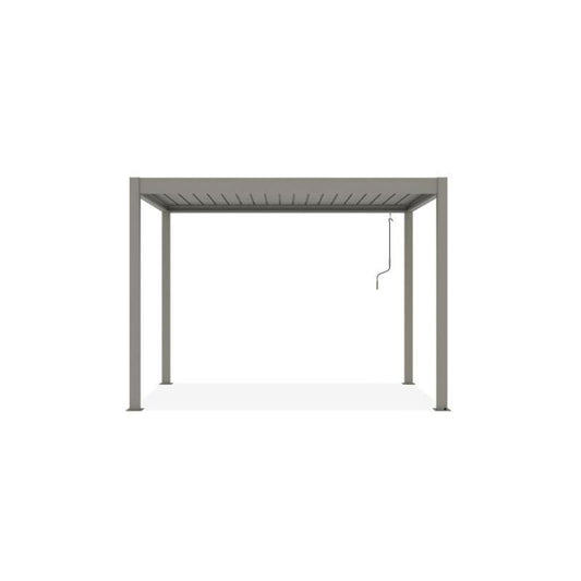 Pérgola Bioclimática PIANA 3x2 m Aluminio Topo con Lamas Orientables