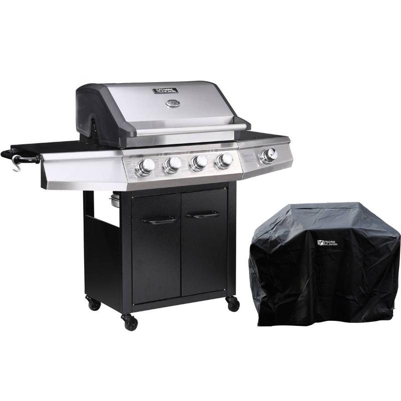 Bingo 5 Barbacoa de Gas 5 Quemadores 15,2 kW Superficie 67 x 44 cm Negro