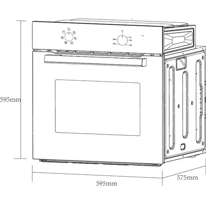 Pack Horno Eléctrico y Placa de Inducción 3 Zonas Cooke & Lewis