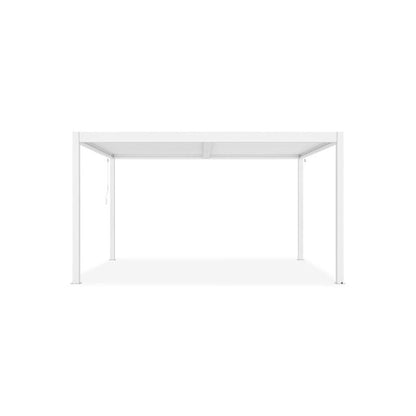 Pérgola Bioclimática Autoportante PIANA 4x3 m Aluminio Blanco con Lamas Orientables