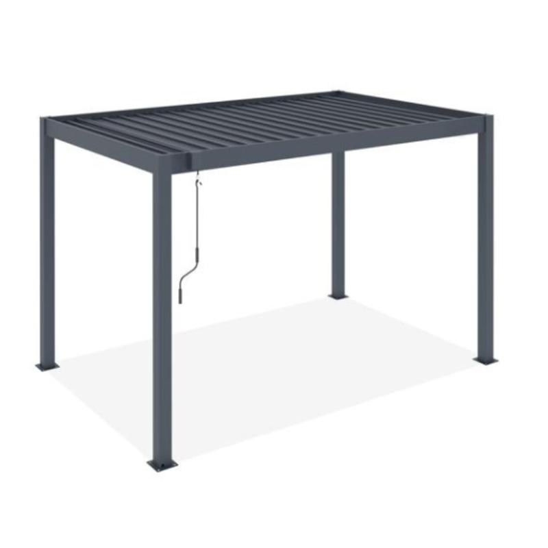 Pérgola Bioclimática Autoportante PIANA 3x2 m Aluminio Gris Antracita