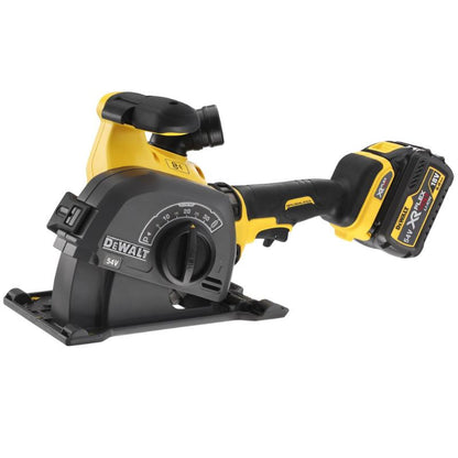 DeWalt ranuradora de hormigón XR Flexvolt 54V brushless 125 mm 2x2Ah Li-Ion con maletín TSTAK