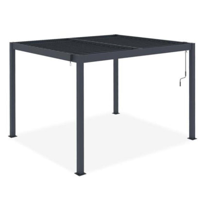 Pérgola Bioclimática Autoportante PIANA 3x2,5 m Aluminio Gris Antracita