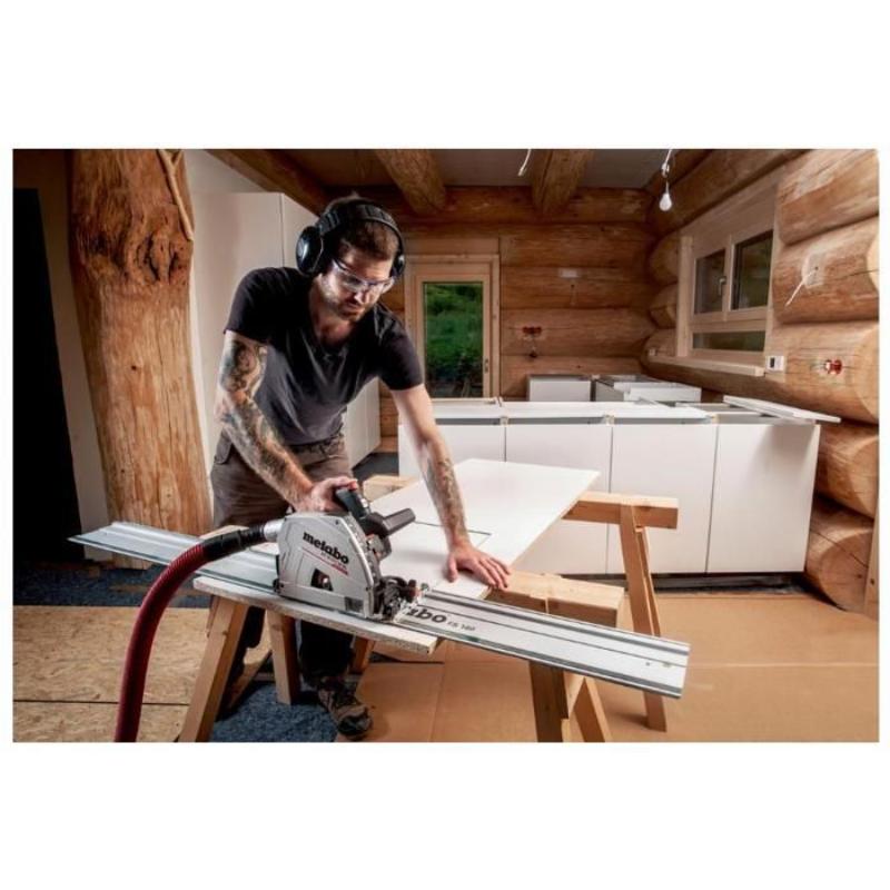 Sierra Circular de Inmersión Inalámbrica Metabo KT 18 LTX 66 BL 18V con 2 Baterías LiHD 8,0Ah