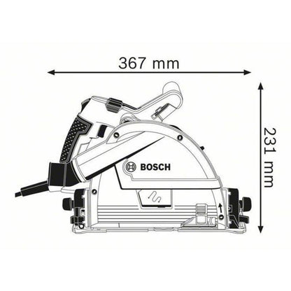 Sierra Circular de Inmersión Bosch GKT 55 GCE 1400W Ø165 mm