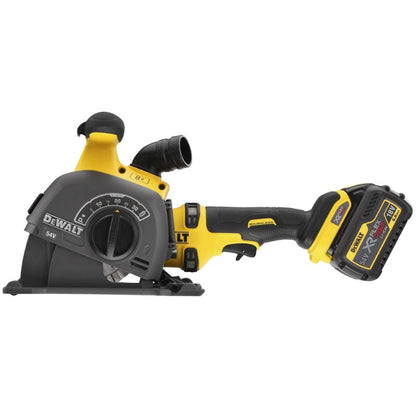 DeWalt ranuradora de hormigón XR Flexvolt 54V brushless 125 mm 2x2Ah Li-Ion con maletín TSTAK