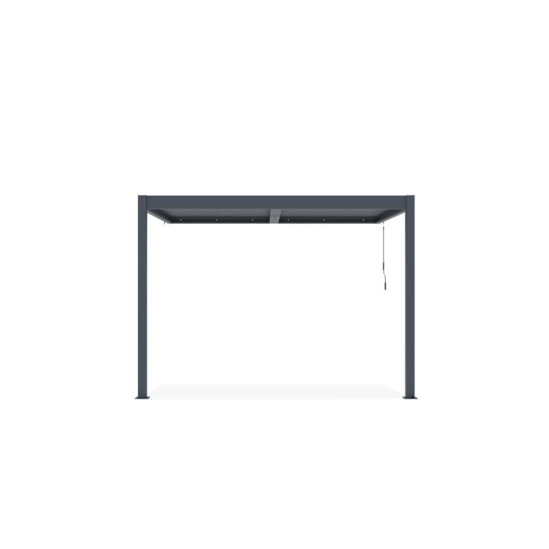 Pérgola Bioclimática Adosada PIANA 3x2,5 m Aluminio Gris Antracita