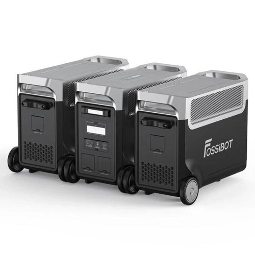 FOSSIBOT F3600PRO + 2× FB3840 Generador Solar Portátil LiFePO4 11052Wh 3600W