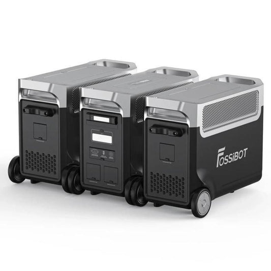 FOSSIBOT F3600PRO + 2× FB3840 Generador Solar Portátil LiFePO4 11052Wh 3600W