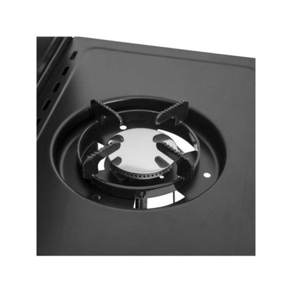 Barbacoa de Gas Feria 5 Quemadores con Quemador Lateral 14,5 kW - Negro